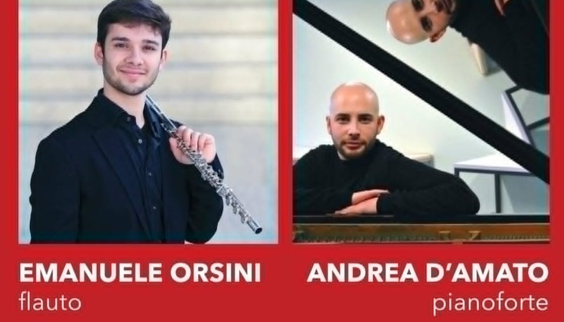 *Rieti, il 6 settembre concerto con Emanuele Orsini e Andrea D’Amato all’Auditorium di Santa Scolastica*